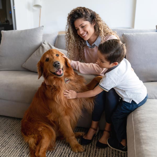 family at home